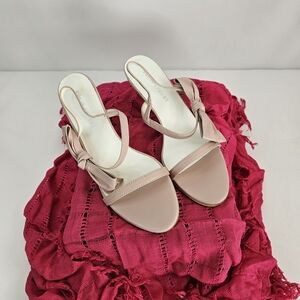 Colin Stuart Blush Pink Bow Slingback Heels